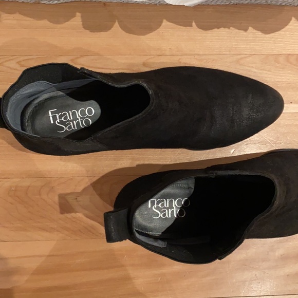 Franco Sarto leather heeled booties (worn once) - Picture 3 of 5